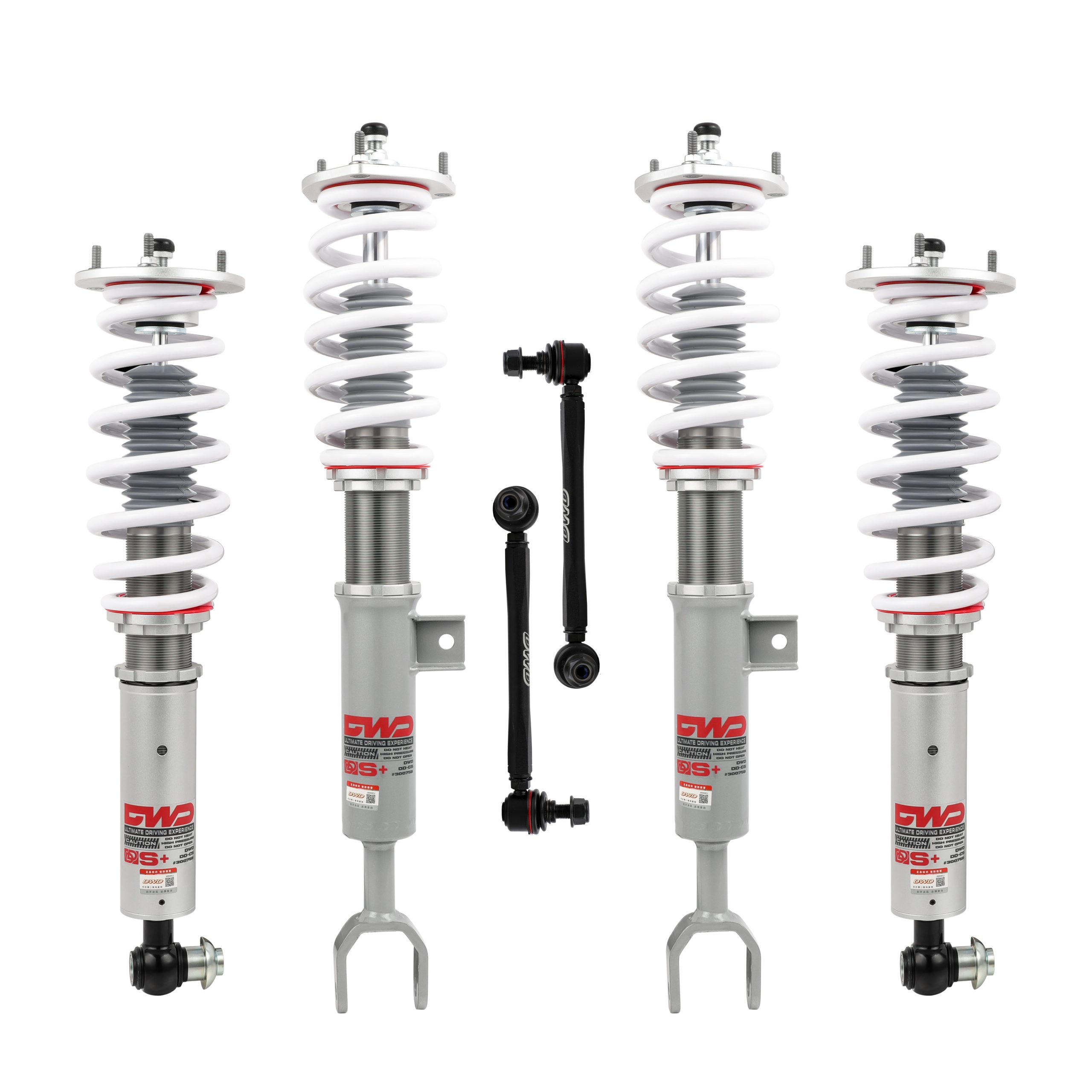 Suspension Upgrade Components with Integrated Spring Assemblies and Links