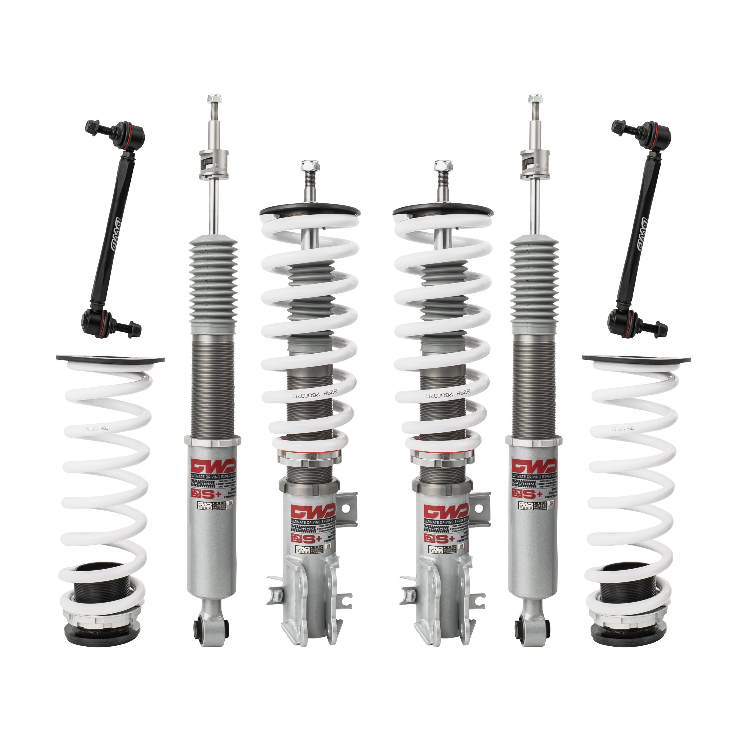 Suspension Upgrade Components with Separate Spring Assemblies and Links