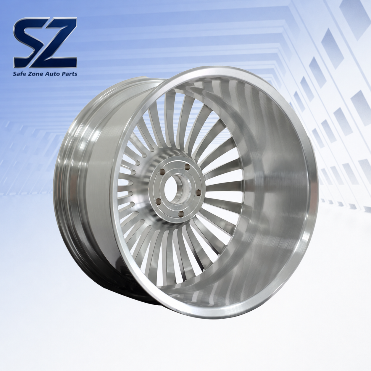 Silver Multi-Spoke Forged Wheels
