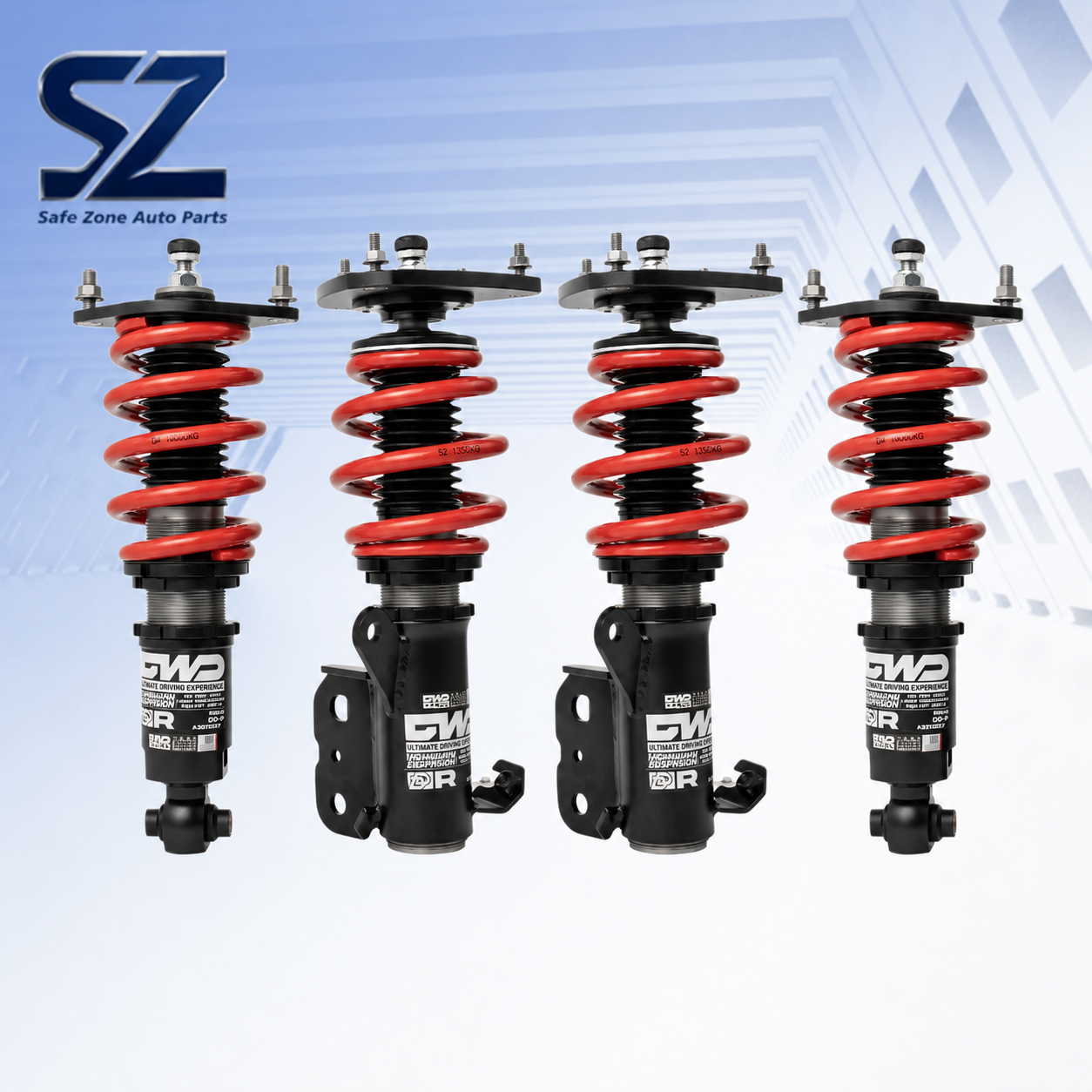 Red-Spring Suspension Assemblies with Side Mounting Plates