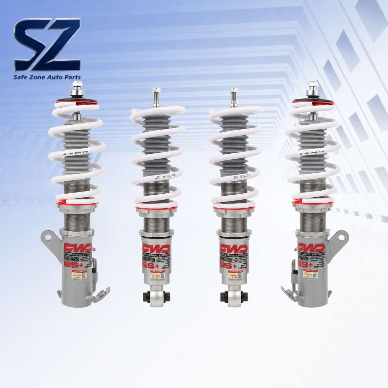 White-Spring Suspension Assemblies with Side Mounting Plates