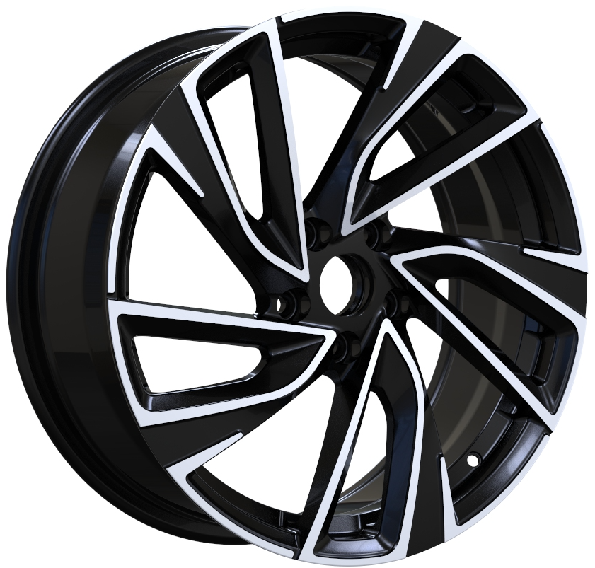 Two-Tone Swept-Spoke Custom Wheels