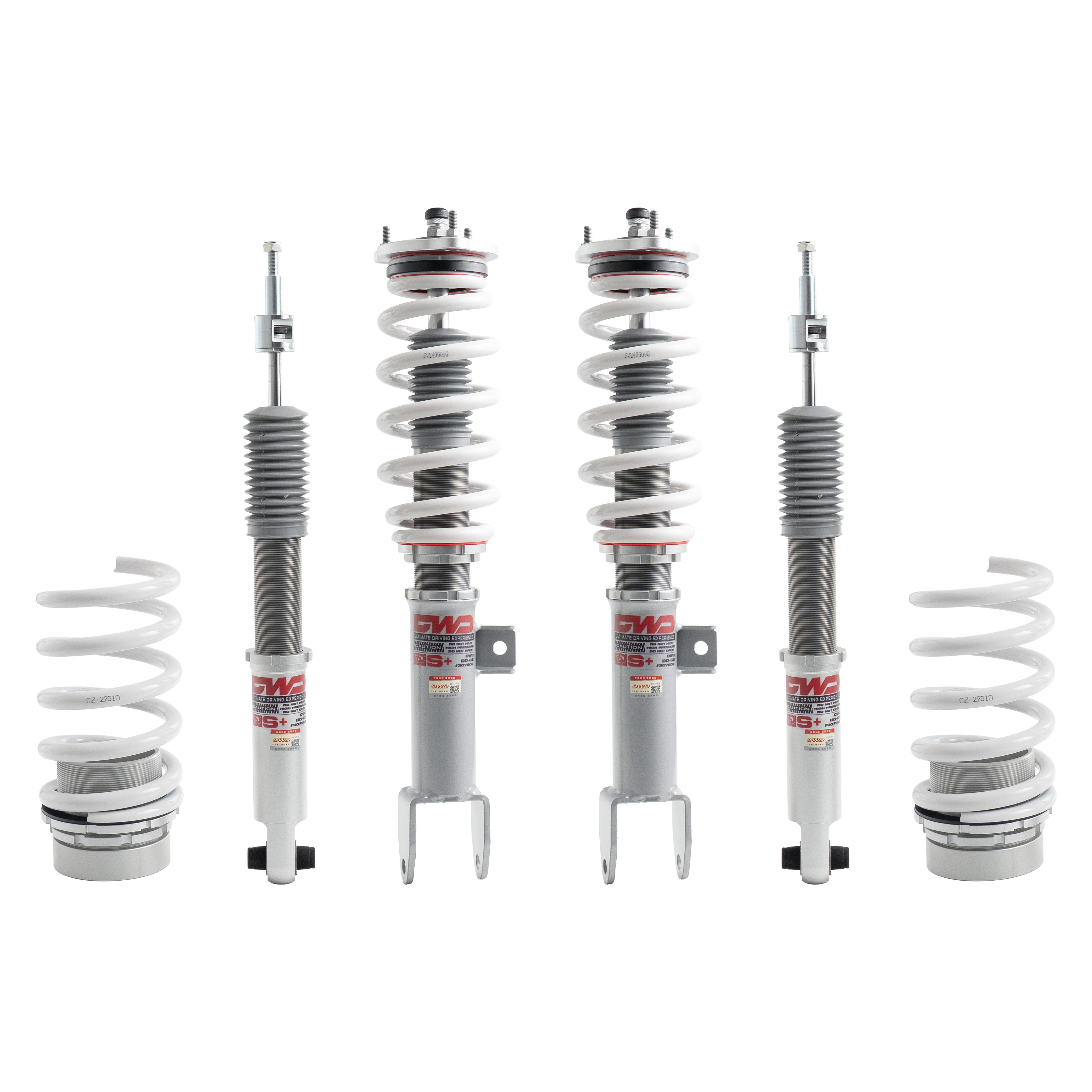 Suspension Upgrade Components with White Springs